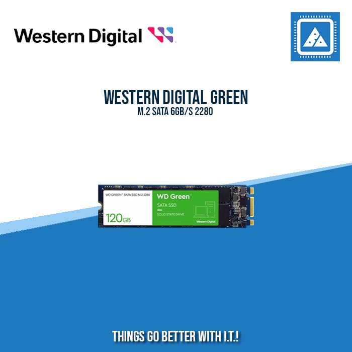 WESTERN DIGITAL 120GB GREEN SSD M.2 SATA 6GB/S 2280 WESTERN DIGITAL 120GB GREEN SSD M.2 SATA 6GB/S 2280